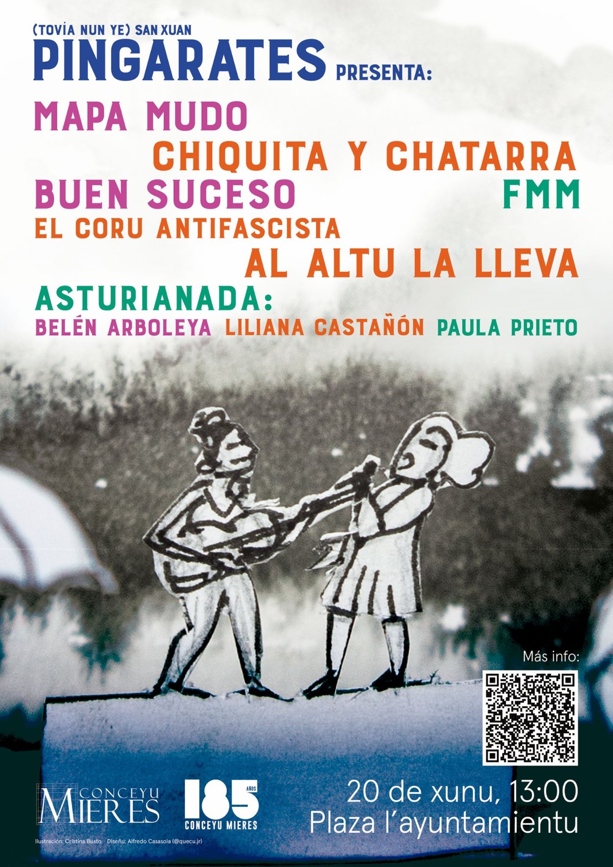 La Plaza del Ayuntamiento, escenario central de los actos de “Tovía nun ye San Xuan” de este fin de semana en el que música y tradición serán protagonistas