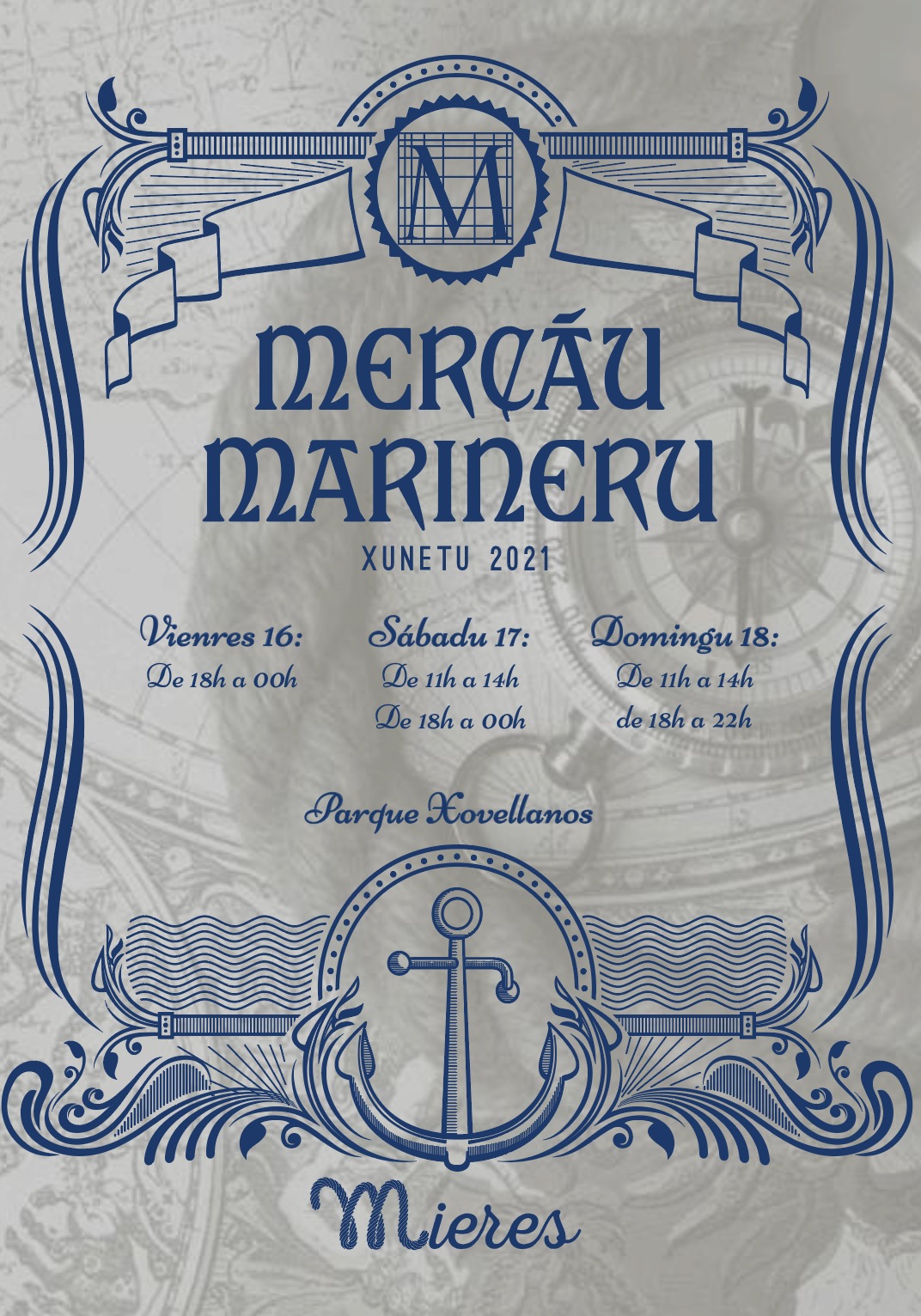 El Parque Xovellanos acogerá del 16 al 18 de julio el Mercáu Marineru de Mieres