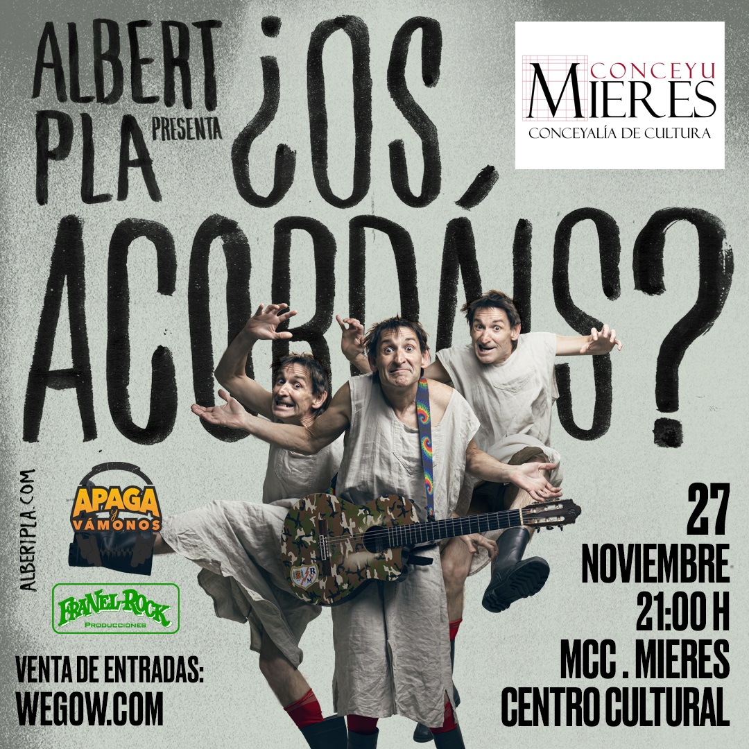Mieres Centru Cultural (MCC) acoge el sábado el concierto de Albert Pla, una de las citas destacadas del trimestre cultural