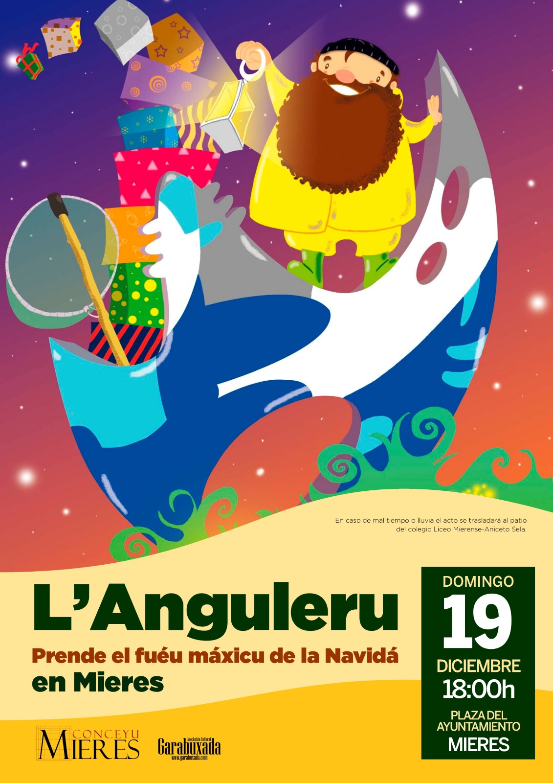 L’Anguleru y la Nochevieja infantil, citas para toda la familia estas Navidades en Mieres