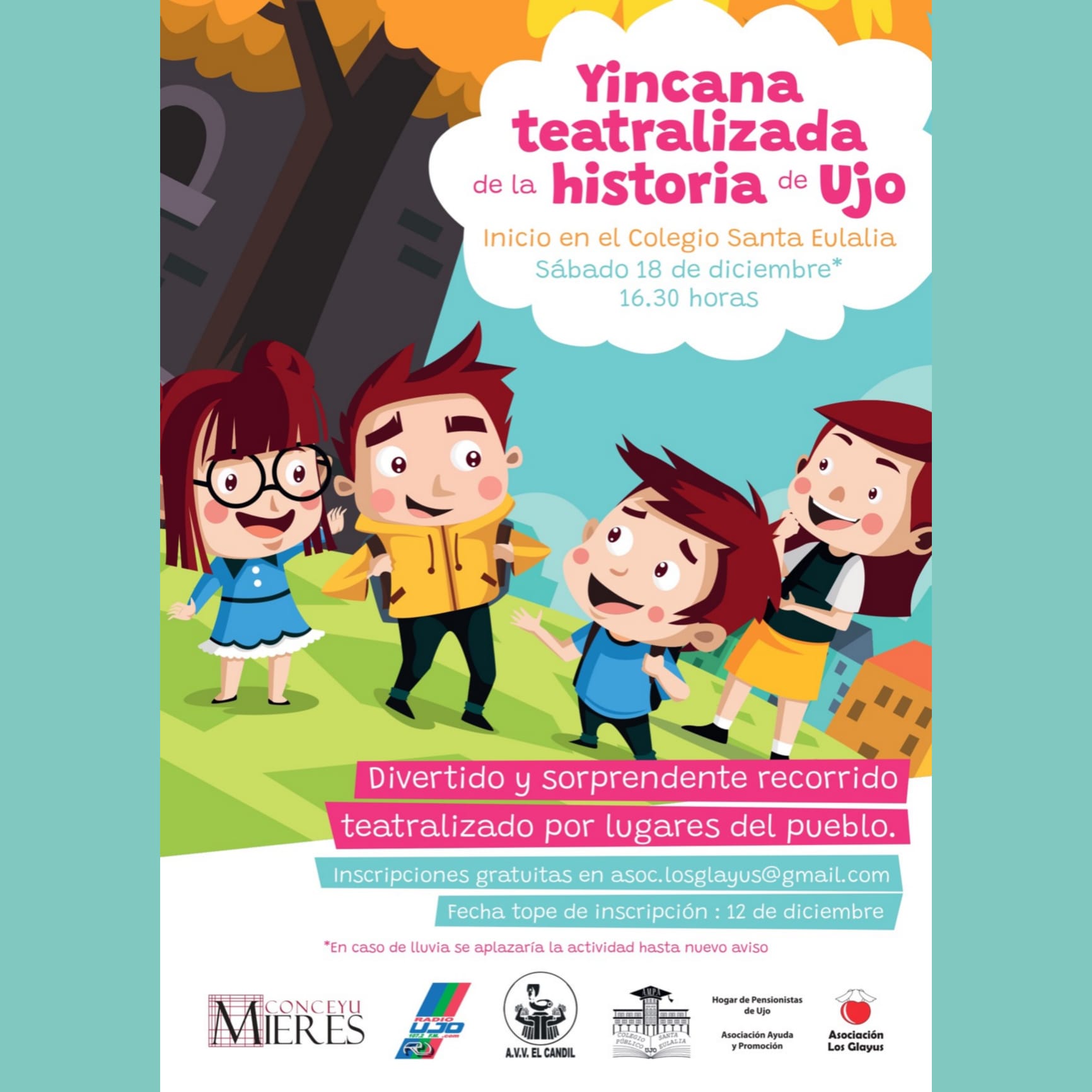 Una yincana teatralizada en Ujo, una de las primeras iniciativas que surgen de un proyecto de participación ciudadana creativa impulsado por la concejalía