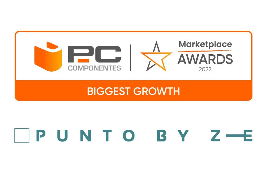 Punto by ZE gana el Premio Biggest Growth en la Edición Marketplace Awards 2022 de PC Componentes