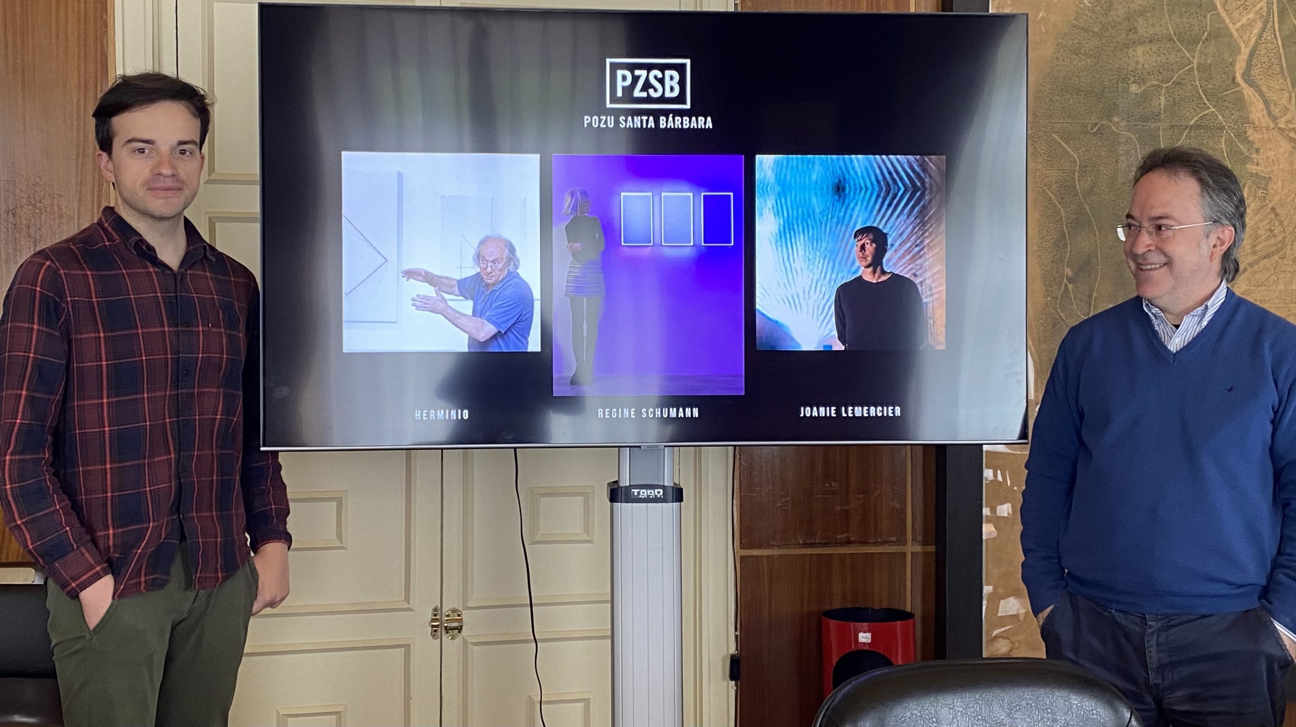 Arte y patrimonio fusionados en el Pozo Santa Bárbara a través de las próximas intervenciones artísticas previstas en este espacio: Herminio, Joanie Lemercier y Regine Schumann