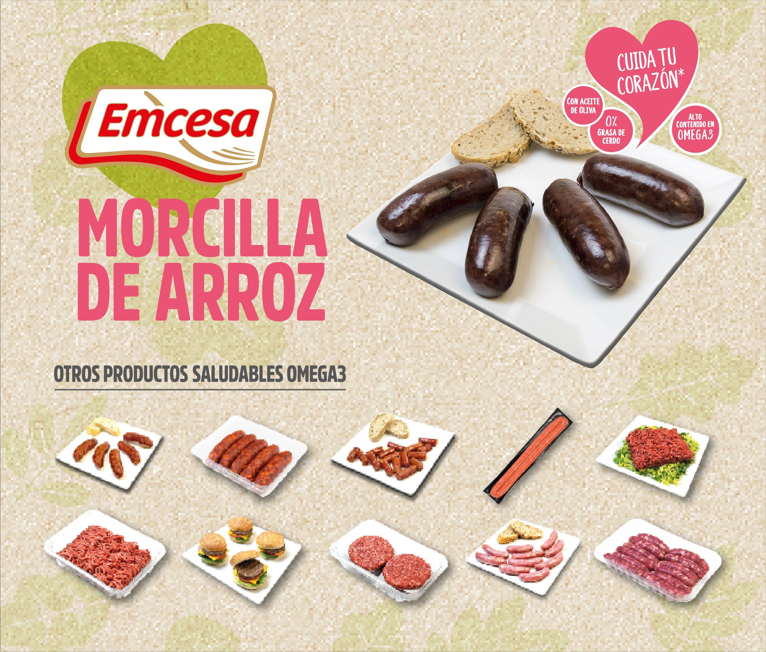 Emcesa da un giro a la alimentación saludable con sus productos omega-3