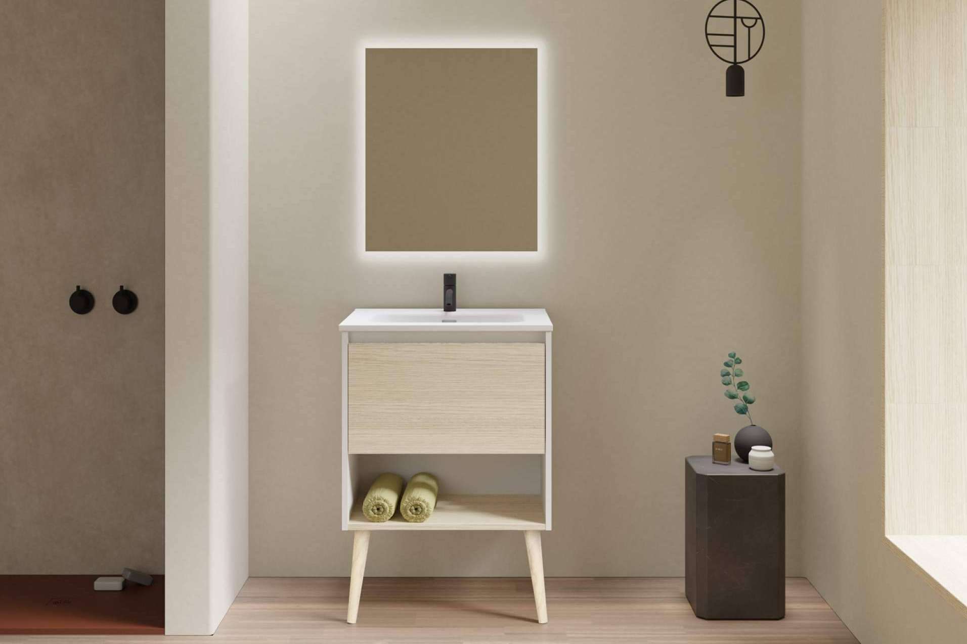 Mamparas Blau ofrece un amplio catálogo de muebles para el baño
