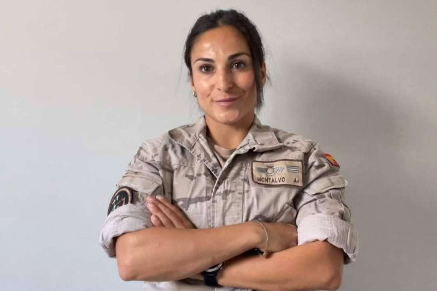María Montalvo, de publicista a sargento del Ejército del Aire