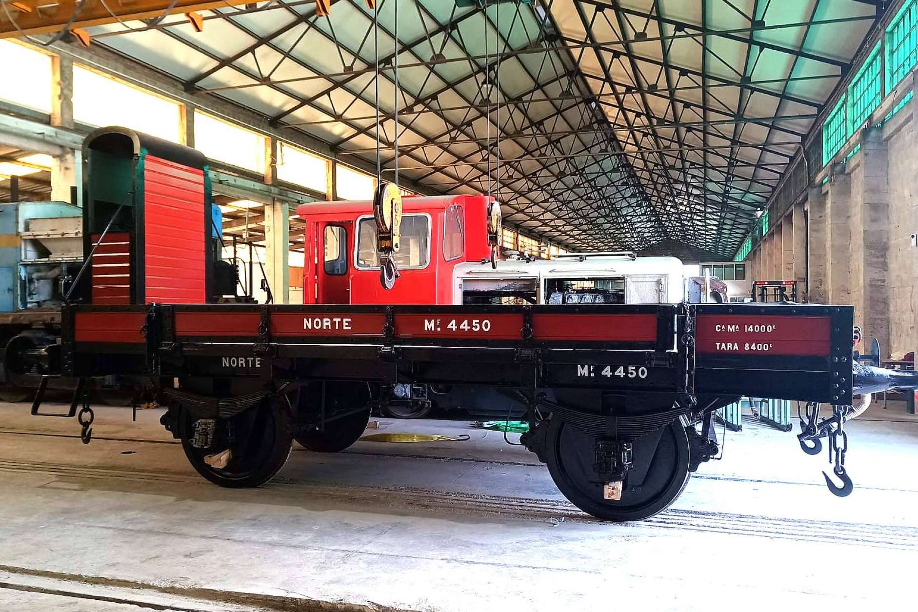 Restaurado por la Fundación del Patrimonio Ferroviario un vagón de la Cía. del Norte construido en 1927