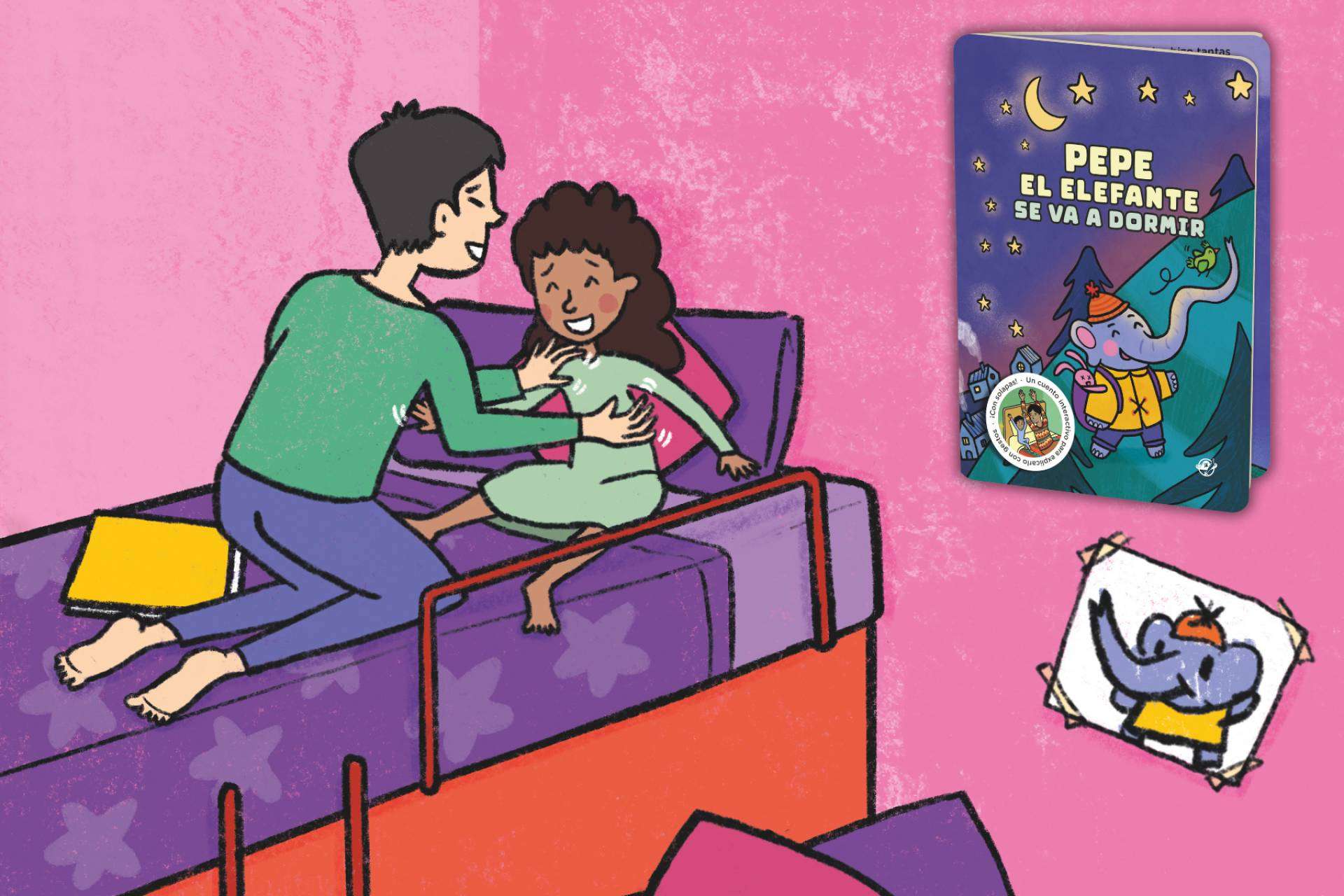 Llega a las librerías 'Pepe el elefante se va a dormir', un nuevo concepto de libro interactivo para niños de 2 a 4 años