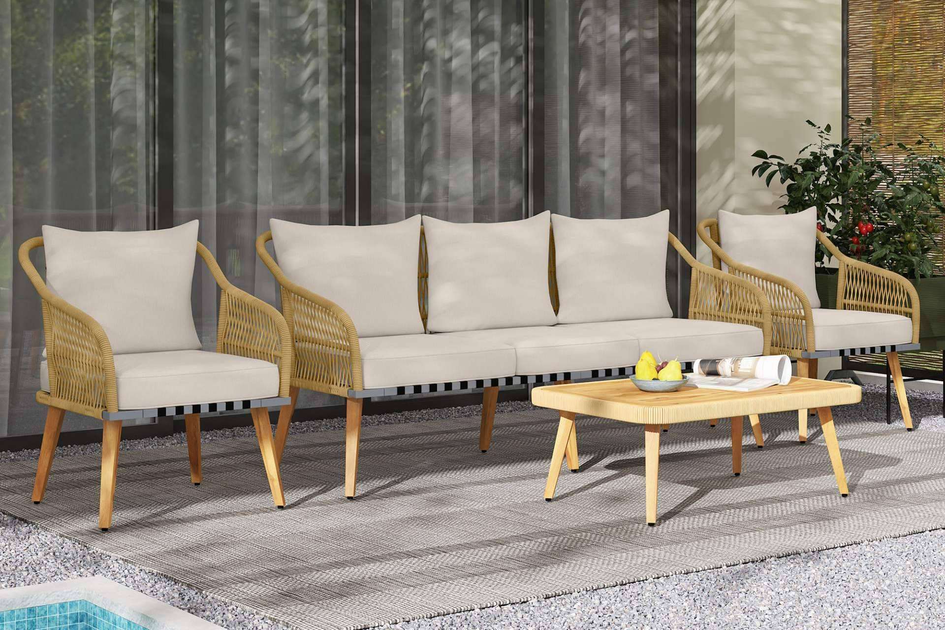 Aosom.es presenta las últimas novedades en muebles de jardín y terraza para esta temporada