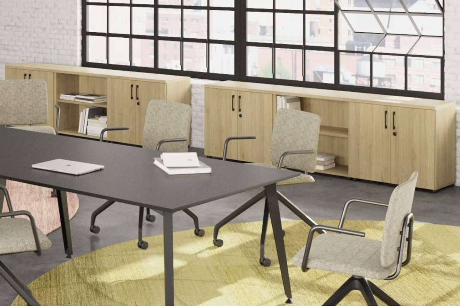 Diseño y eficiencia en el mobiliario de oficina, armarios y librerías según OfficeDeco