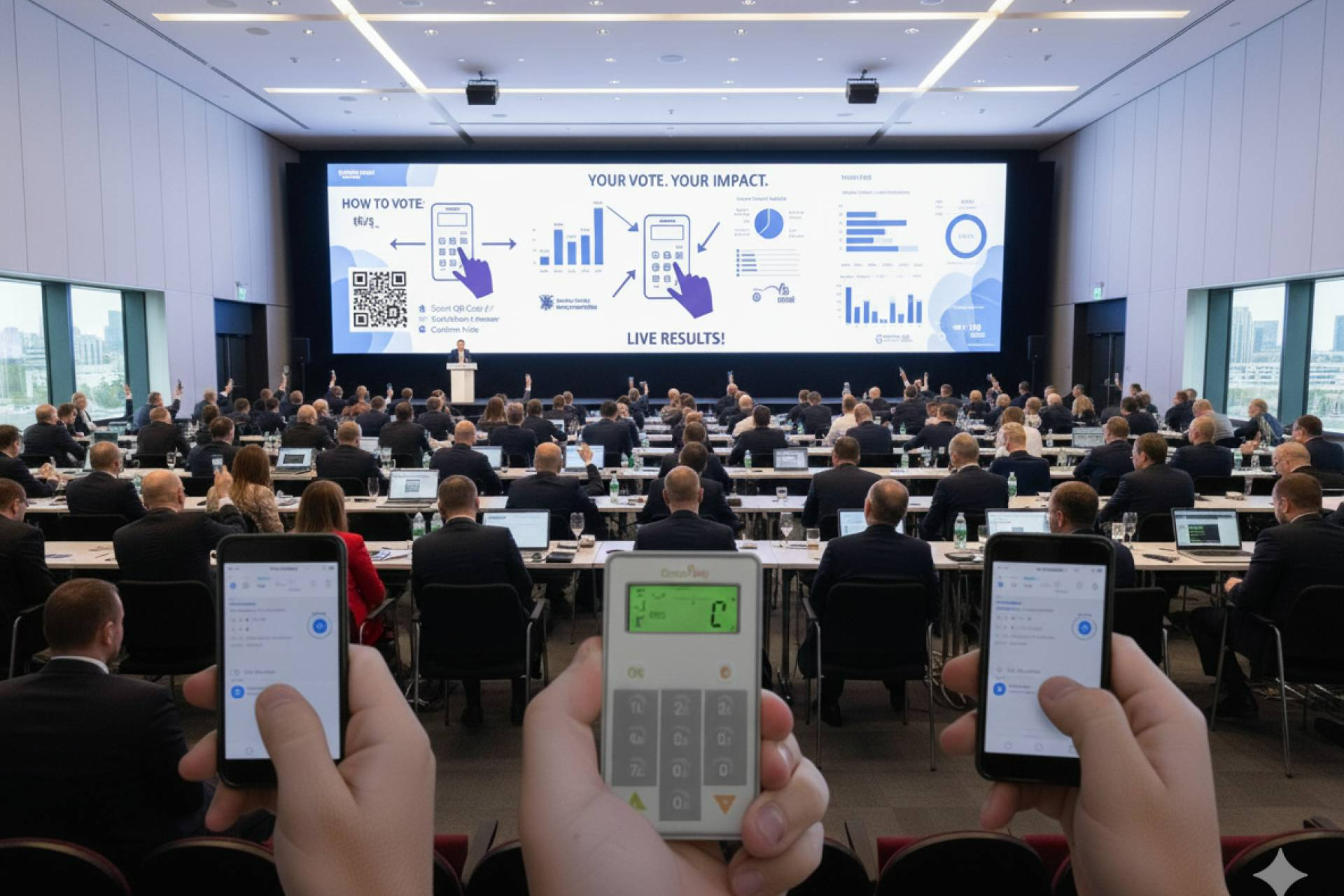 Custom Vote ofrece sistemas de votación online en tiempo real para juntas, eventos y congresos