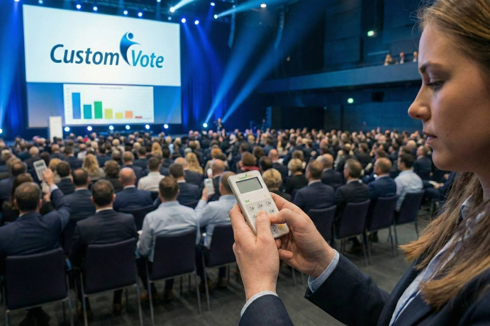 Custom Vote impulsa la votación electrónica en tiempo real en entornos corporativos y eventos multitudinarios