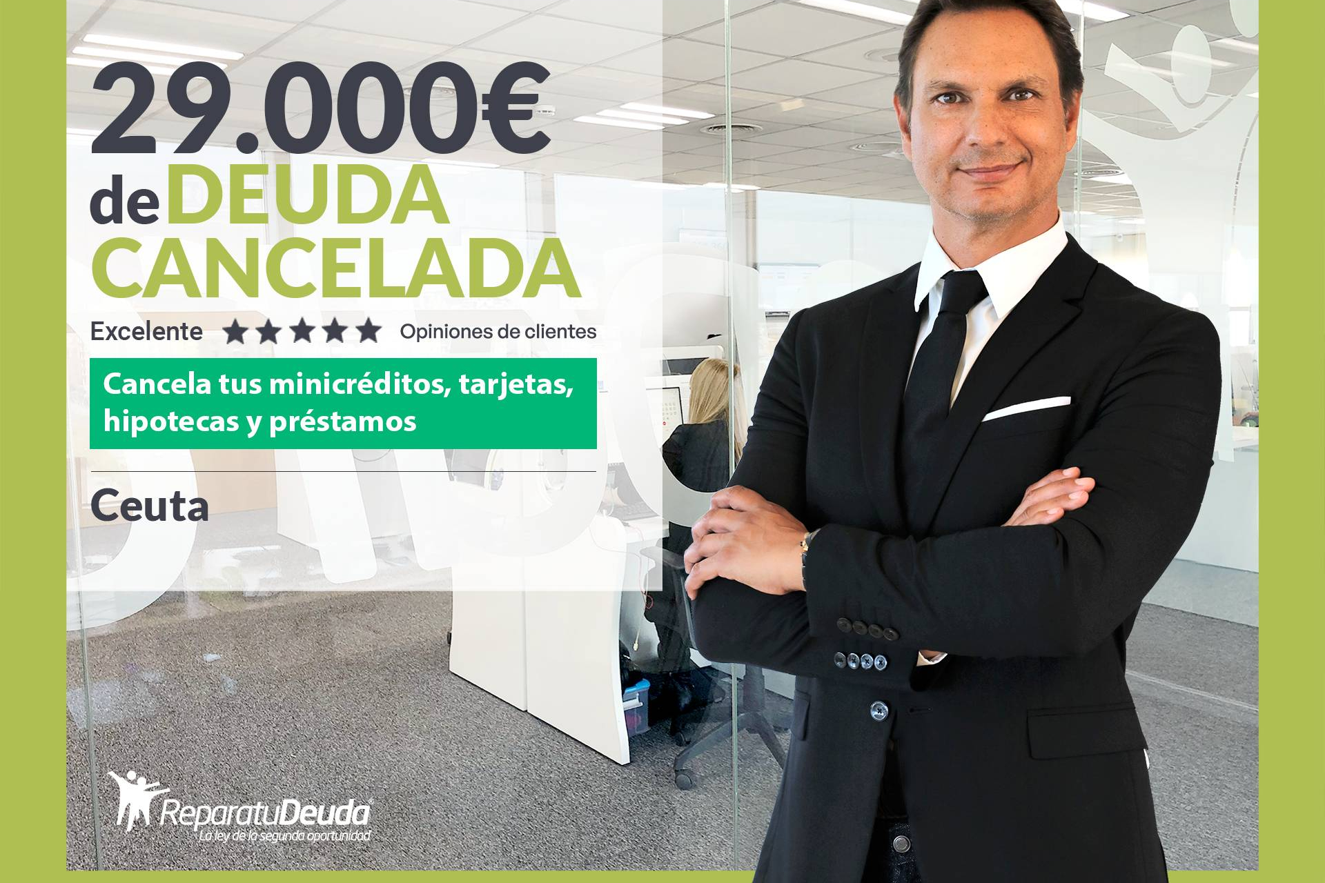 Repara tu Deuda Abogados cancela 29.000 € en Ceuta con la Ley de Segunda Oportunidad