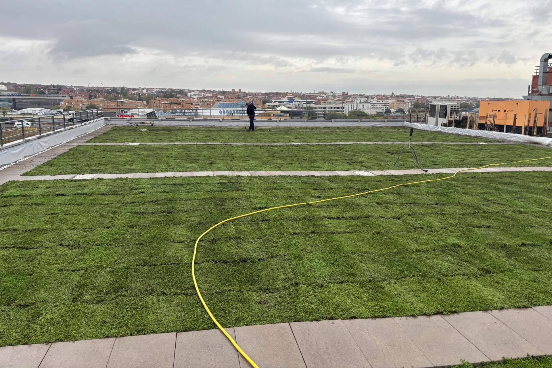 Las cubiertas ajardinadas en edificios ganan protagonismo como solución sostenible en entornos urbanos