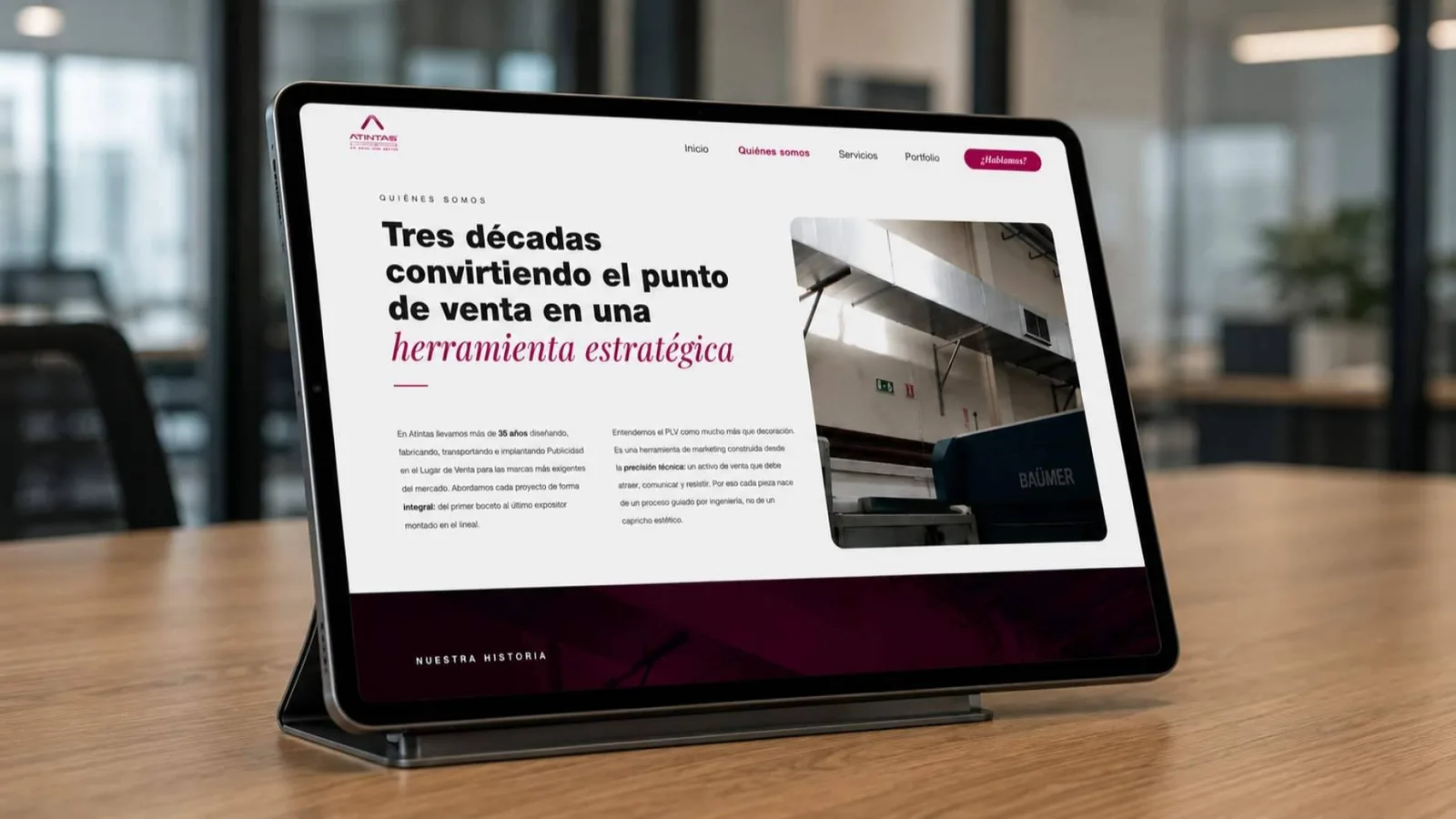 ATINTAS estrena una nueva web que reúne más de 35 años de proyectos de PLV en un portfolio único para marcas y agencias